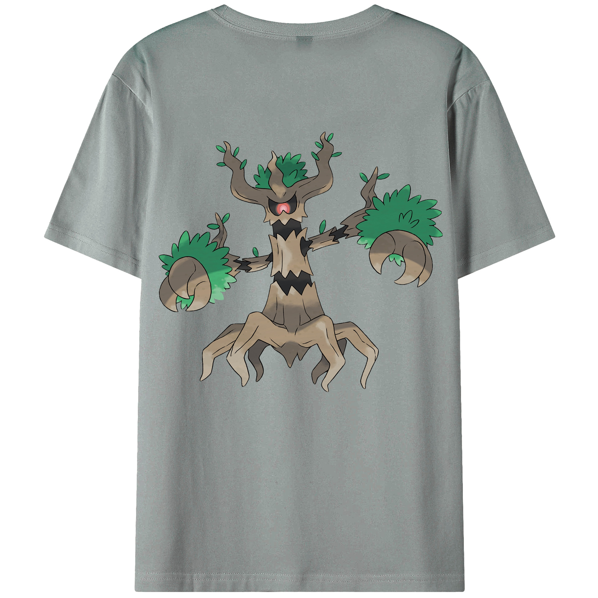 （画像用） ポケットモンスター Pokémon 綿100％ メンズ半袖Tシャツ（バックプリント） 通気性